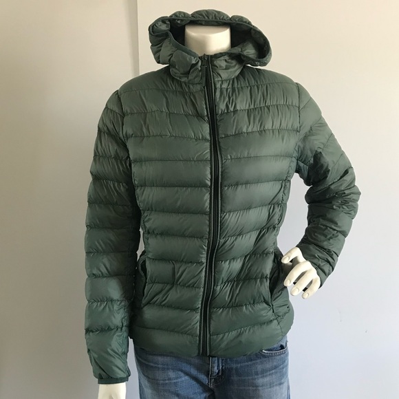 Wantdo Green Lightweight Down Jacket Womens - Picture 4 of 10